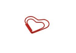 Bolsa con 20 clips en forma de corazón