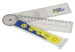 Regla dolor y goniómetro flexible