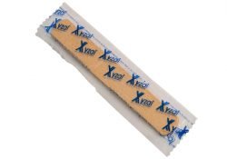 Wooden tongue depressor in flowpack