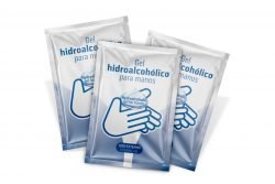 Sachet con gel hidroalcohólico