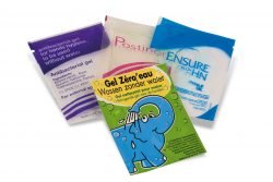 Sachet con gel hidro alcohólico