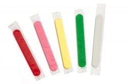 Child tongue depressor in flowpack